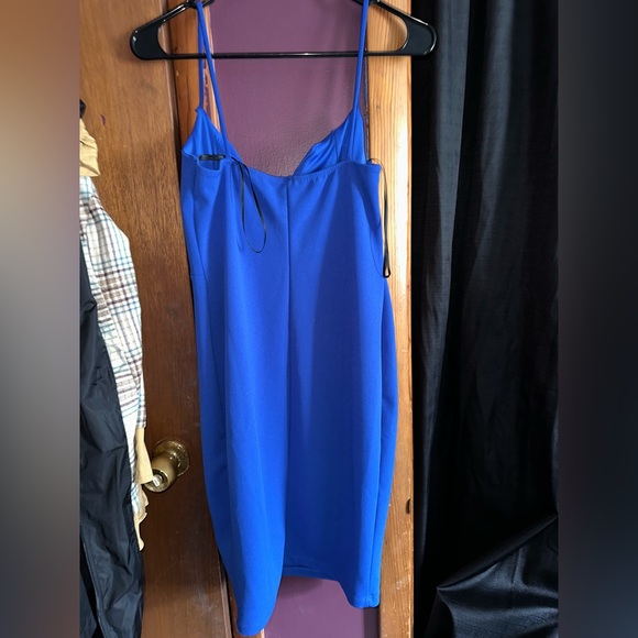 Women’s Blue Bodycon Dress - Picture 3 of 4